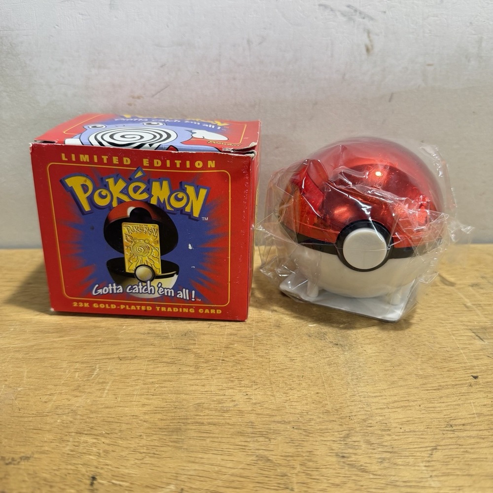 1999 Burger King Pokemon 23K Gold-Plated Poliwhirl in Box w/ COA BRAND NEW
